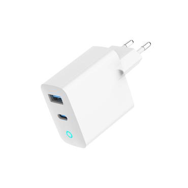 Gembird str&ouml;madapter - med LED - USB, 24 pin USB-C - 30 Watt