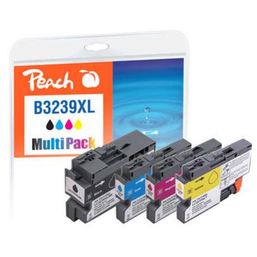 Peach LC-3239XL bl&aelig;kpatron 4 stk H&oslash;jt (XL) udbytte Sort, Bl&aring;, Magenta, Gul