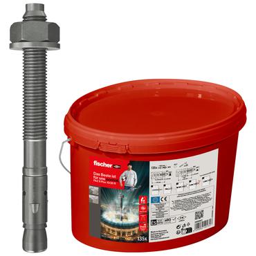 Fischer 568862 skrueanker og v&aelig;gudtag 135 stk