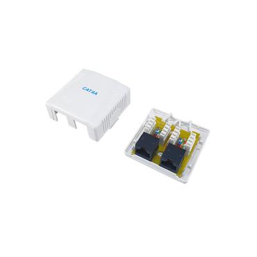 Equip Aufputzdose Cat6A 2-Port 2x RJ45 UTP