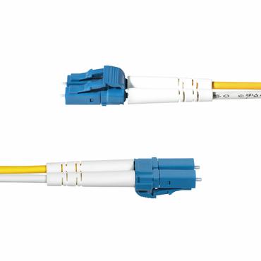StarTech.com 2m (6.6ft) LC to LC (UPC) OS2 Single Mode Duplex Fiber Optic Cable, 9/125&micro;m, Laser Optimized, 10G, Bend Insensitive, Low Insertion Loss - LSZH Fiber Patch Cord (SMDOS2LCLC2M) - patch-kabel - 2 m - gul