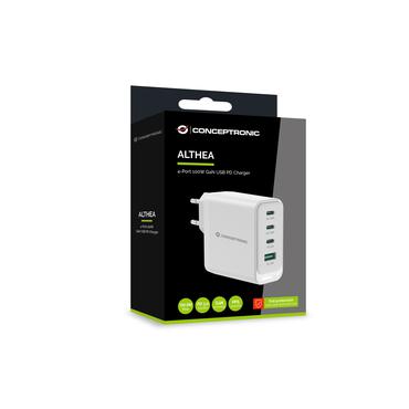CONCEPTRONIC Ladeger&auml;t 4Port 100W,3xUSB-C,1xUSB-A       wei&szlig;