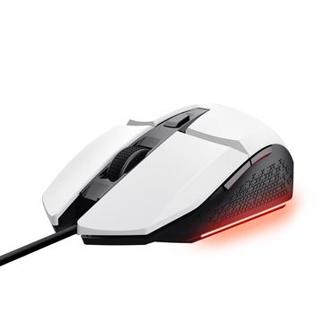 Trust GXT 109W Felox - mus - med belysning, gaming - USB - winning white
