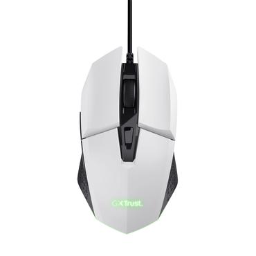 Trust GXT 109W Felox - mus - med belysning, gaming - USB - winning white