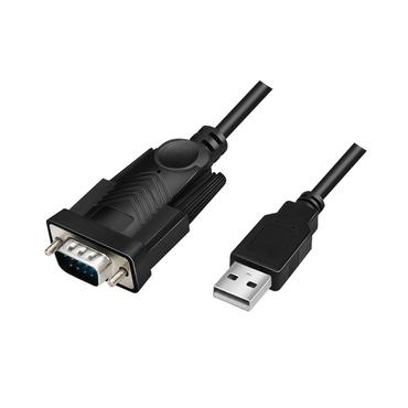 LogiLink AU0048A serielkabel Sort 1,5 m USB A DB-9