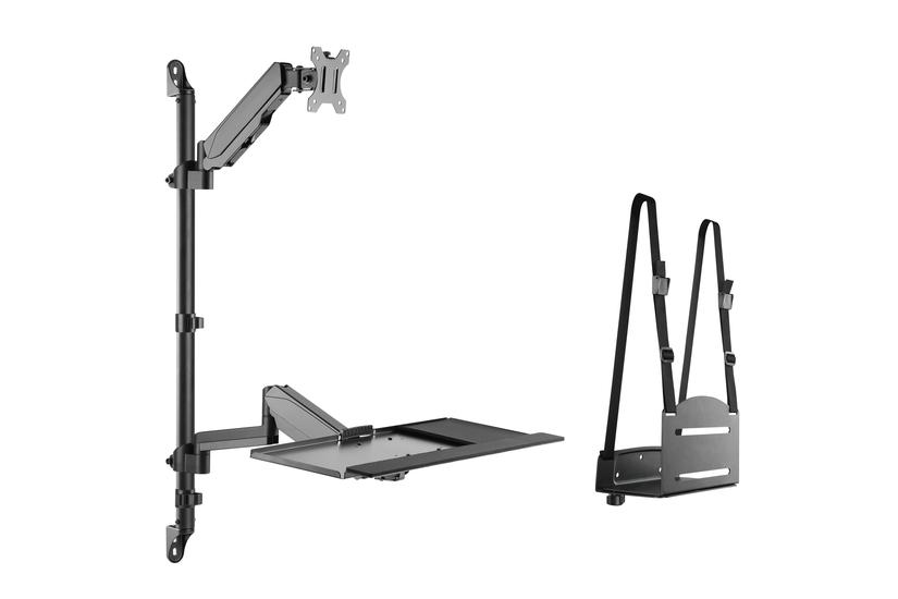 Equip Tischhalterung 17"-32"/ 1TFT    8kg 360Â°+Nb.halter. sw