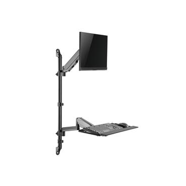 Equip 650170 All-in-one PC/arbejdsstation montering & stativ 8 kg Sort 43,2 cm (17") 81,3 cm (32")