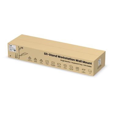 Equip 650170 All-in-one PC/arbejdsstation montering & stativ 8 kg Sort 43,2 cm (17") 81,3 cm (32")