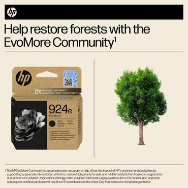 HP 924e EvoMore - svart - original - bl&auml;ckpatron