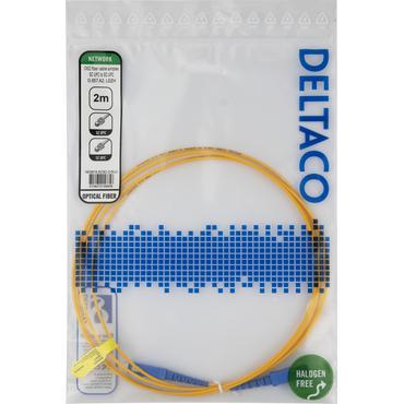 Deltaco SCSC-2-SUU InfiniBand og fiberoptisk kabel 2 m SC Gul
