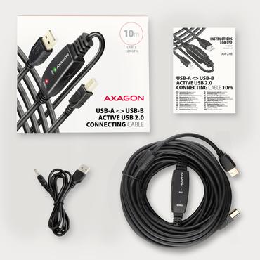 *AXAGON ADR-210B USB 2.0 A-M -> B-M act 10m cabl