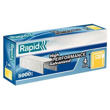Rapid - klamrar - No. 13 - 4 mm - paket med 5000