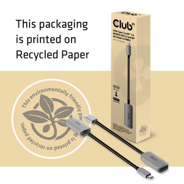 Club 3D CAC-1567 - DisplayPort-adapter - 24 pin USB-C till DisplayPort - 22 cm