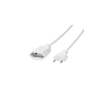 LogiLink 2m, 2xCEE 7/16 Hvid CEE7/16