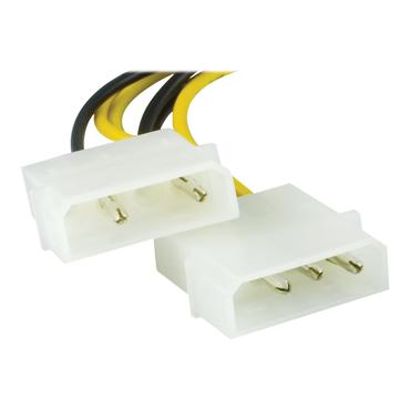 DELTACO 2X Molex til 6 pin strømadapter