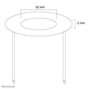 Neomounts FPMA-CRS5 monteringskomponent - f&ouml;r LCD-display - silver