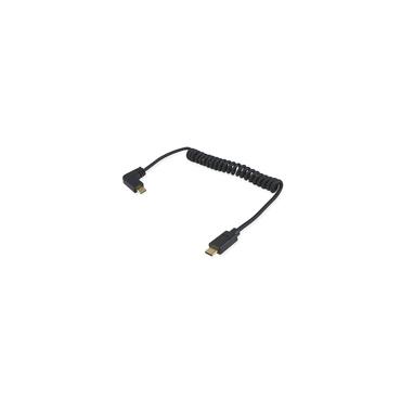 Equip USB Kabel 2.0 C -> C roll. St/St  1.00m        schwarz