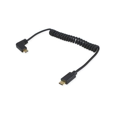 Equip USB Kabel 2.0 C -> C roll. St/St  1.00m        schwarz