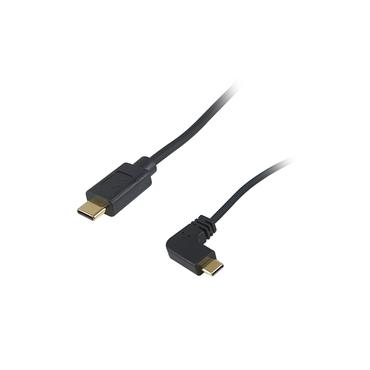 Equip USB Kabel 2.0 C -> C roll. St/St  1.00m        schwarz