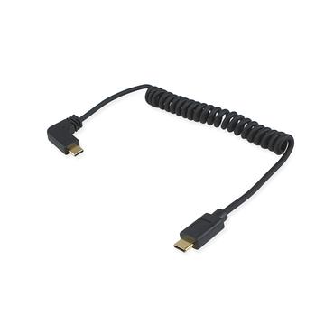 Equip USB Kabel 2.0 C -> C roll. St/St  1.00m        schwarz