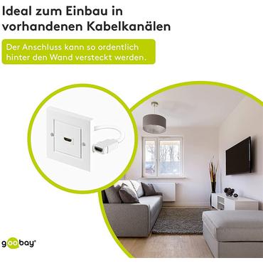 goobay HDMI vægplade