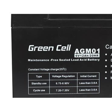 Green Cell - UPS-batteri - F&ouml;rseglat med blysyra (SLA) - 12 Ah