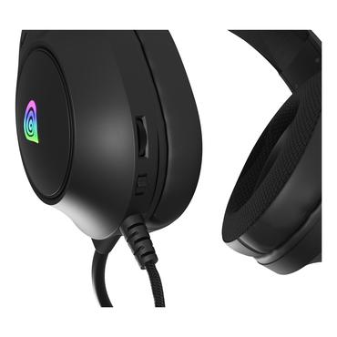 GENESIS NEON 213 Headset Ledningsført Håndholdt Opkald/musik USB Type-A Sort