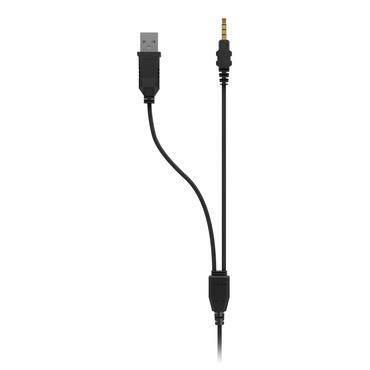 GENESIS NEON 213 Headset Ledningsført Håndholdt Opkald/musik USB Type-A Sort