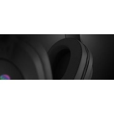 GENESIS NEON 213 Headset Ledningsført Håndholdt Opkald/musik USB Type-A Sort