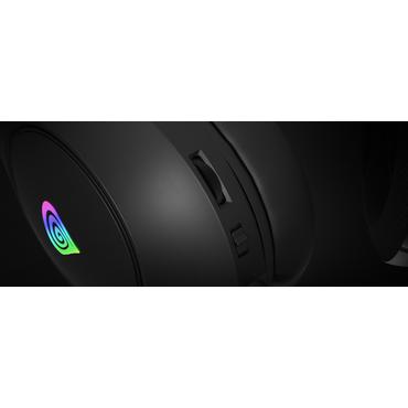 GENESIS NEON 213 Headset Ledningsført Håndholdt Opkald/musik USB Type-A Sort