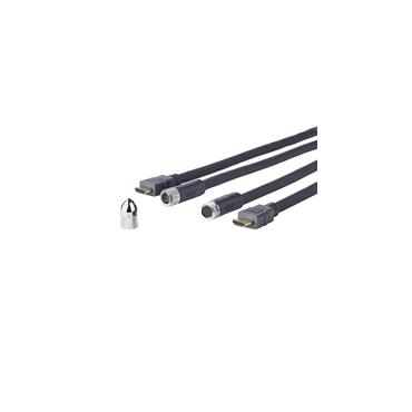 VivoLink Pro Cross Wall - HDMI-kabel med Ethernet - 7.5 m