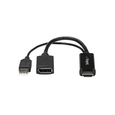 StarTech.com HDMI till DisplayPort-adapter - 4K 30 Hz - adapterkabel - DisplayPort / HDMI - 25.5 cm