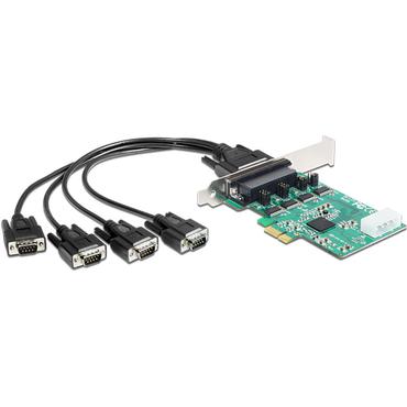 Delock PCI Express Card > 4 x Serial RS-232 - seriel adapter - PCIe - RS-232 x 4