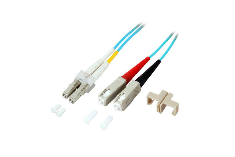 EFB Elektronik O0314.1 InfiniBand og fiberoptisk kabel 1 m LC SC Turkis
