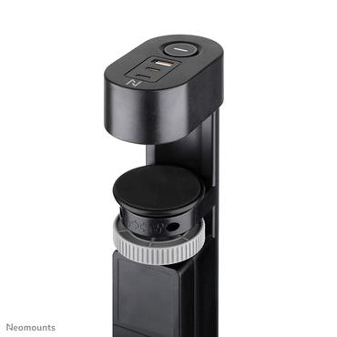 Neomounts - effektband - USB-C + USB-A - 3680 Watt - med kl&auml;mma f&ouml;r skrivbordsmontage