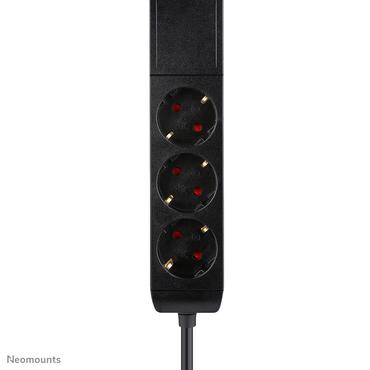 Neomounts - effektband - USB-C + USB-A - 3680 Watt - med kl&auml;mma f&ouml;r skrivbordsmontage