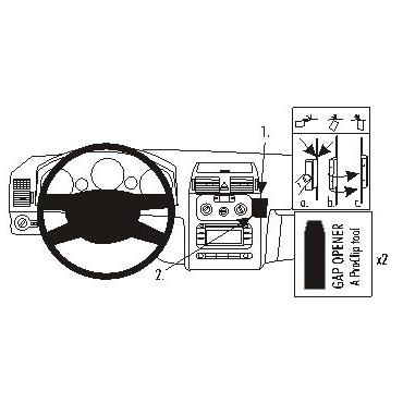 Brodit ProClip Angled mount - beslag til montering