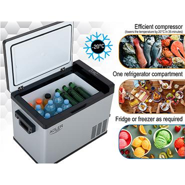 Adler AD 8081 fryser Kummefryser Fritstående 40 L Hvid