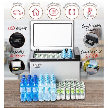 Adler AD 8081 fryser Kummefryser Fritstående 40 L Hvid