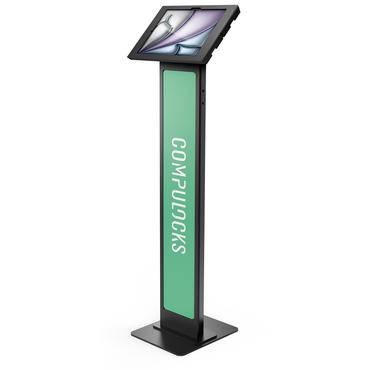 Compulocks iPad Air M2 & M3 13", Apex Enclosure Brandable Floor Stand - Black stativ - for tablet - kan brandes - sort
