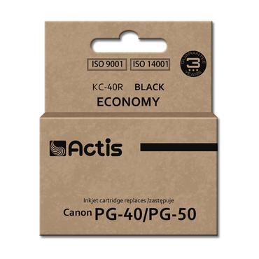 Actis KC-40R-bl&aelig;k (Canon PG-40/PG-50-erstatning; Standard; 25 ml; sort)