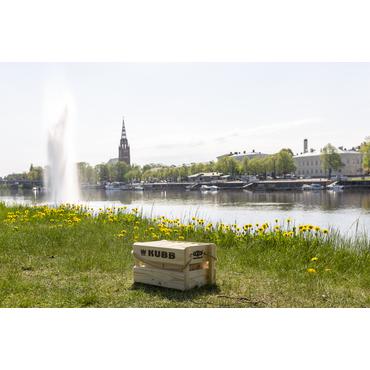 Gra Kubb w kartonowym opakowaniu