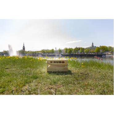 Gra Kubb w kartonowym opakowaniu