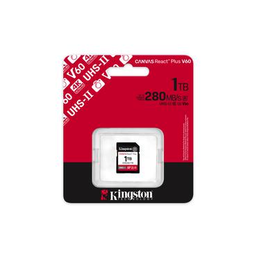 Kingston Canvas React Plus - flash-minneskort - 1 TB - SDXC UHS-II