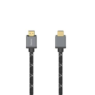 Hama 00205067 HDMI-kabel 5 m HDMI Type A (Standard) Sort, Grå