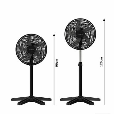 Rowenta VU3110 Turbo Essential Standventilator schwarz