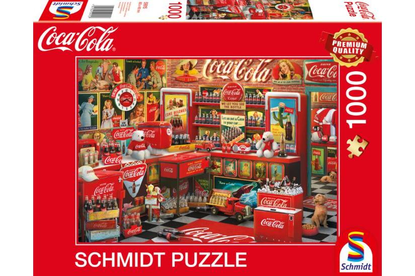 Schmidt Spiele Coca Cola - Nostalgie-Shop, jigsaw puzzle (1000 pieces)