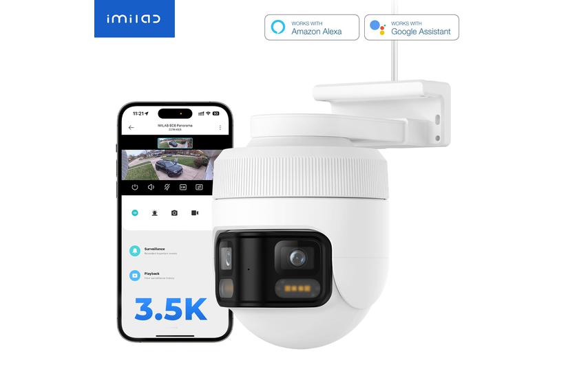 IMILAB Netværksovervågningskamera - IP66 - DC - Hvid - MicroSD (TransFlash)