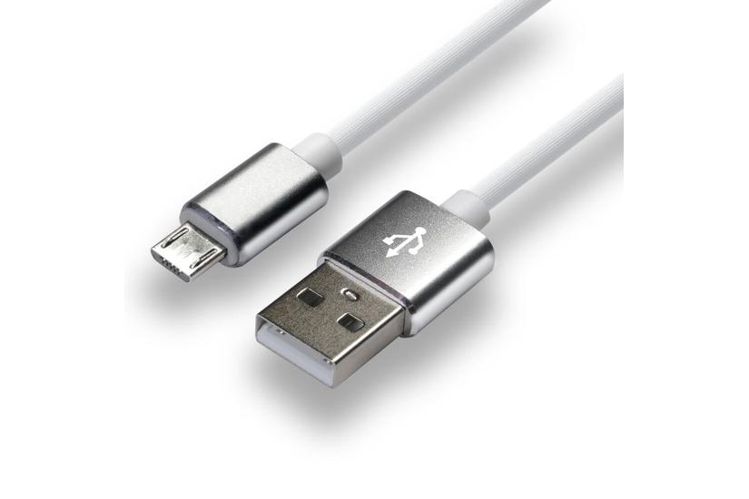 Everactive CBS-1MW USB-kabel 1 m USB A Micro-USB A Hvid