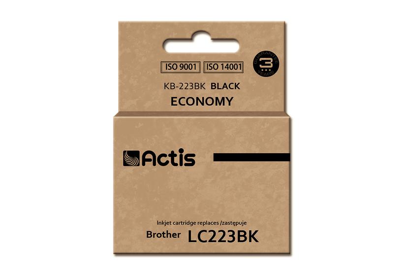 Actis KB-223Bk blæk (erstatning Brother LC223BK; Standard; 16 ml; sort)